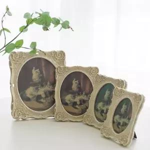 팰리스 액자 4size앤틱 장식용 인테리어 스탠드 사각 고급 사진 포토 작상 엔틱