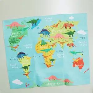 지도 벽걸이 세계 공룡 창문가리개 인테리어천 티비