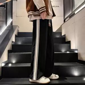 남녀공용 골덴 코듀로이 기모 바지 가을 겨울 트레이체육복 하의 조거팬츠 통넓은닝 닝팬츠 여자슬랙스 트