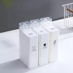 키밍 사각 세탁세제 소분용기 1000ML 리필 통1L 공병 액체 액상형 대용량 플라스틱 바스켓 나눠통 다용도