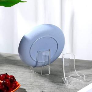 아크릴 플레이트 스탠드 2X 장식 프레임 홀더 깊은 지원 선반 그림 그리기 디스플레이 직장 홈 책상