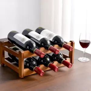 베네토 2단 원목 와인랙(6구)보관대 집들이선물 이사 심플렉 걸이 이대 소품 용품 와인 거치대 주방인테리