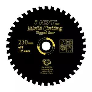 UDT-9 멀티쏘 60날 9in (1EA)톱 멀티 원형톱 절단톱 단톱 삭톱 절삭 작업톱