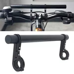 자전거 확장바 블랙 30cm 알루미늄 핸들 거치대볼트고정 핸들확 브라켓 보조 연장 핸들연