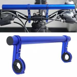 자전거 확장바 블루 30cm 알루미늄 핸들 거치대볼트고정 핸들확 브라켓 보조 연장 핸들연