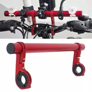 자전거 확장바 레드 30cm 알루미늄 핸들 거치대볼트고정 핸들확 브라켓 보조 연장 핸들연