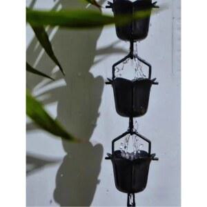 라인 개당 한옥 알루미늄합금진수기 구리 사슬 사찰 빗물 물받이