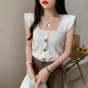 여리핏 스퀘어넥 슬리브리스 니트 탑 JSC-d0129여성상의 나시블라우스 여름민소매 패션티 티셔츠