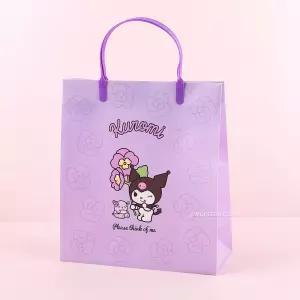 산리오 쿠로미 플라워 쇼핑백(PP)-10EA어린이 포장백 종이백 선물 팬시 가방 캐릭터