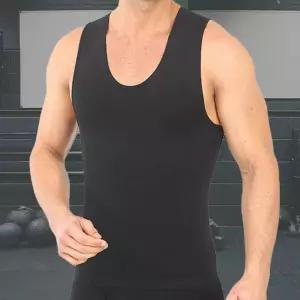 여름 보정나시 복부 속옷 남성용 이너웨어 슬림핏남자트레이닝 운동 머슬 민소매 헬스 헬스티 짐웨어