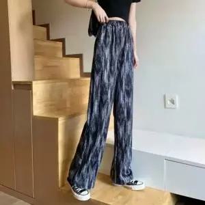 밴딩 여자 바지 와이드 시원한 일자팬츠 아이스 여름