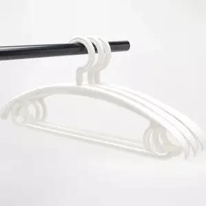 라운드 WIDE 프리미엄 옷걸이 화이트 10P세트정장 옷장정리 아이디어 논슬립 넌슬립 니트 고급 매장행거