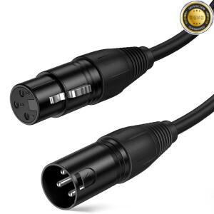 DJ 무대 녹음 XLR 케이블 마이크 팬텀 파워 오디오 인터페이스 믹싱 콘솔 슈어 SM7B AM8 K688 3 핀