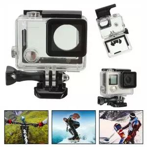 GoPro Hero 4 3 go pro 액세서리 수중 방수 보호 하우징 케이스 커버 카메라 다이빙 액션