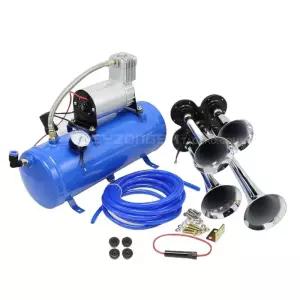 사중 12V 3L/6L 개조차 에어컴프레서 에어플레어 4파이프 150psi 에어펌프 에어탱크