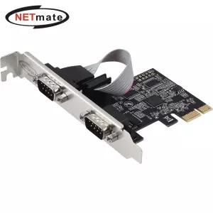 (Netmate) PCIe 2포트 RS232 시리얼 확장카드(슬림PC겸용)시 2포트시 시통신 시카드 씨카드 PC조립 부품