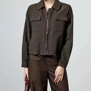 여성용 면 오피스룩 캐주얼 점퍼 마 집업 야구 재킷 반코트 원픽1