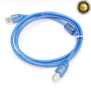 USB 2.0 프린터 케이블 A 타입 수-B 수 고속 투명 블루 0.3m1.5m3m 5m (약)