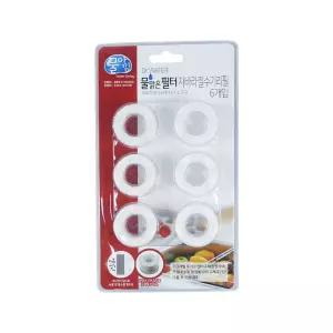 닥터워터 물맑은 필터 자바라 절수기 6P싱크대수도 리필 주방 용품 교체 수전 꼭지