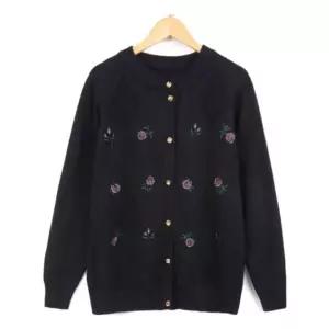 여성 플라워 니트 가디건 루즈핏 스웨터 코트간절기패션 꽃무늬 빅사이즈 할머니 엄마옷스타일 봄가을 중년