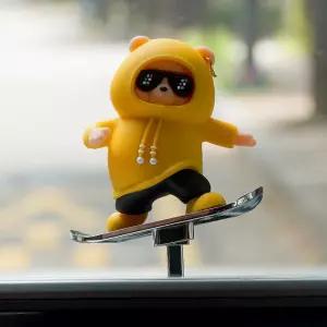 차량 악세사리 인형 장식품 보드곰 C101네비형 엘로우용품 자동차 용인형 노호혼 대시보드 인테리어