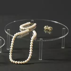 아크릴 상품진열대 원형 소품테이블 대형 전시대 받침대 매장디스플레이 엽서 액자 책상정리 주얼리 미니