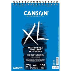 캔슨 XL 믹스 미디어 텍스처 스파이럴 앨범 마이크로퍼포레이션 A4 50매 160g, 화이트, C31078A034