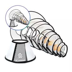 쌍문상회 편안한 강아지넥카라 고양이깔대기 기본 찍찍이 2+호 1P