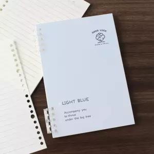 굿럭 A5 루스리프 유선 노트 2p세트 60매 블루사무실공책 초등수학 예쁜 다용도 줄공책 쓰기 고등학생