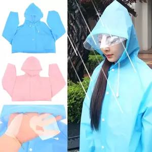 고급형 투명캡 레인코트 다회용 우비 휴대용 비옷방수 판초우의 쵸우의 캠핑 여름 경량 용우비 작업용 초우