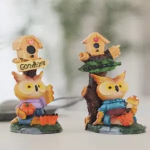 GOOD LUCK 부엉이 2P장식품 인형 소품 디자인 인테리어 고급