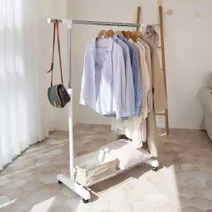 옷걸이거치대 조립행거 1단2단행거 미니 행거 원목 튼튼한헹거 철제 튼튼한 선반 식행거 가게 스텐드 수납