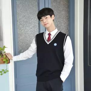교복몰 프리미엄 초지중 울조끼 학생 중학생 학교 울베스트