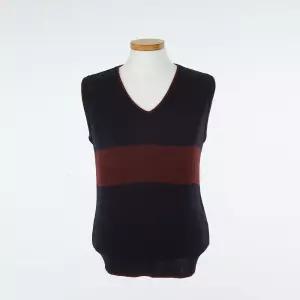 교복몰 와인 배색 라인 네이비 조끼 학생 남자 학교