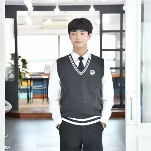 교복몰 프리미엄 부곡고 울조끼 학생 고등 학교 울베스트