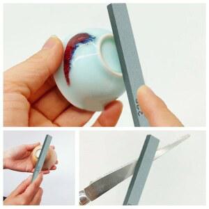 작은 거친 연삭 세라믹 숫돌 바닥 도구 도자기 유약 연마 끈적한