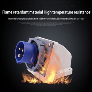 IP67 방수 산업용 장치 역방향 플러그 16A 32A 3극 4극 5핀 벽 장착 패널 커넥터 220 380V