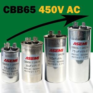 10uF 5uF 6uF 8uF CBB65 450V AC 전동 커패시터 에어컨 압축기 시동