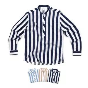 헨리넥 스트라이프 빈센셔츠남자체크남방 드레스 추천 오버핏 슬림핏