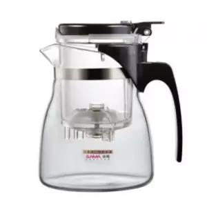 커피주전자 유리티포트 600ml 원터치티워머 내열유리티포트