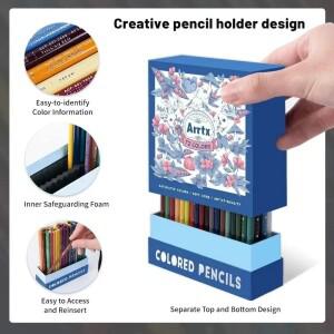 Arrtx 48/72/126 컬러 연필 성인용 소프트 코어 드로잉 블렌딩 쉐이딩 스케치 아티스트 초보자를 위한 페