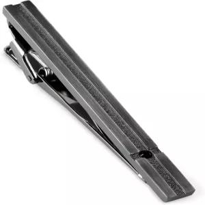 [TAVARAT] 남성용 타이 클립 블랙 실버 바 핀 TPS-032