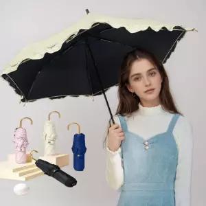 에투르 프릴 레이스 우양산 3단우 암막 접이식미니우 양우 일본양 WPC양 경량우 예쁜우 휴대용우 우추천 삼