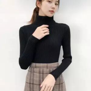 여성 도톰한 목폴라 부드러운 소재 기본 골지 긴팔티루즈핏 긴팔 여름셔츠 여자가을 스트릿 오버 편한 슬림