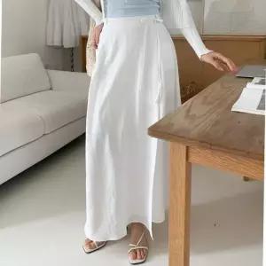 [신상오픈런]랩스커트 끈치마 맥시 새미에이라인 봄여름 크림 (31772871)