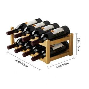 레드 와인랙 장식 가정용 그리드 진열대 테이블 크리에이티브 랙 심플 캐비닛 조립식 수납랙
