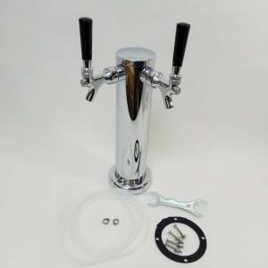 양방향 기둥 맥주 타워, 디스펜서, 스테인리스 스틸 소재, 바 또는 홈브루용 황동 탭