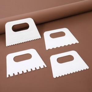 1Pc  플라스틱 빗 페인트 수채화 브러시 스크레이퍼 아트 도구 실리카 젤 스크러빙