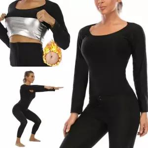 [하프클럽/셀러허브_여성트랜드패션]땀복티셔츠 여성용 운동복 헬스 요가