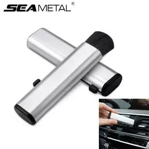 호환  SEAMETAL 에어컨 브러쉬에어컨 청소 브러쉬 개폐식 자동차 에어컨 청소 브러시 컴퓨터 키보드 청소